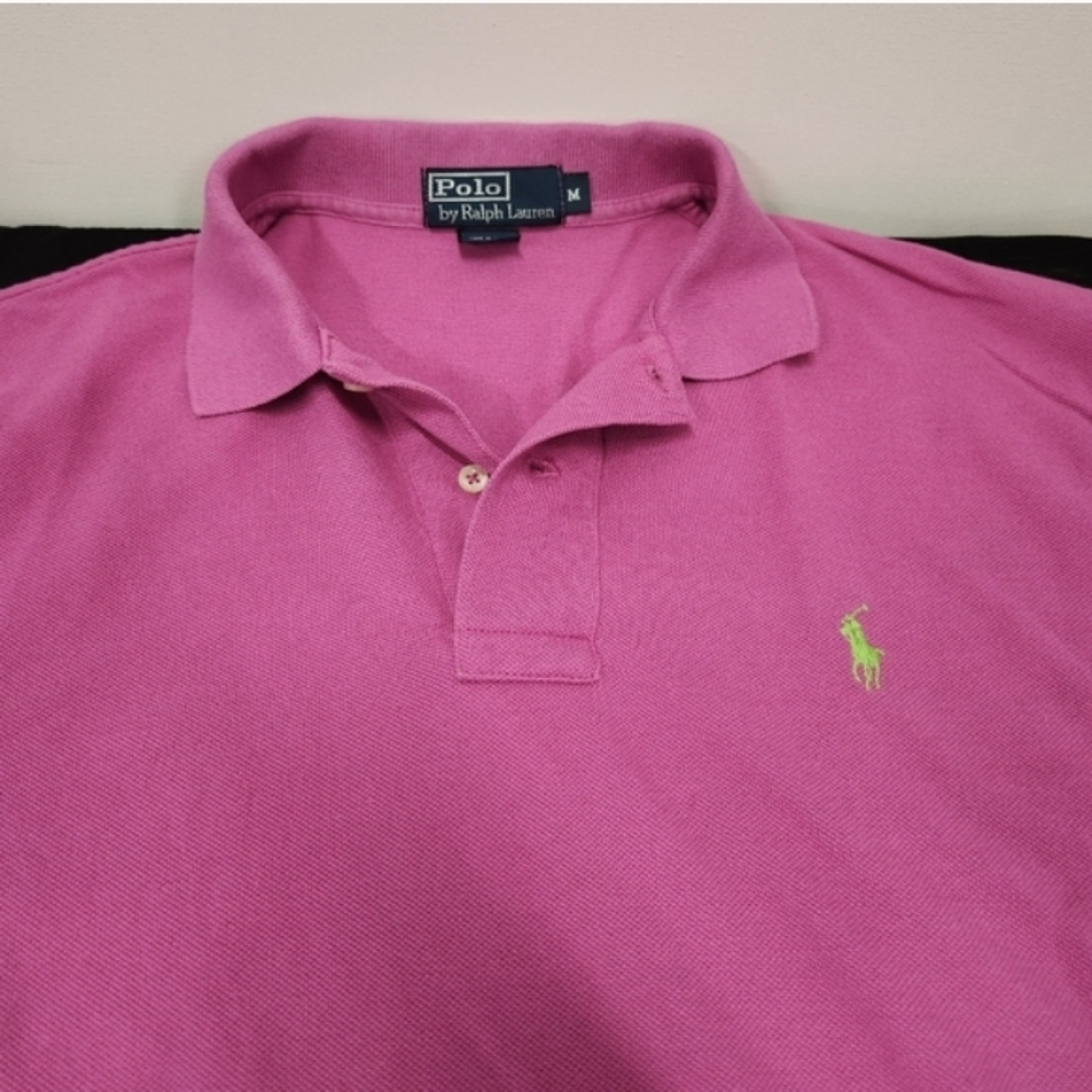 Polo by Ralph Lauren Pink Men's Medium Polo Shirt